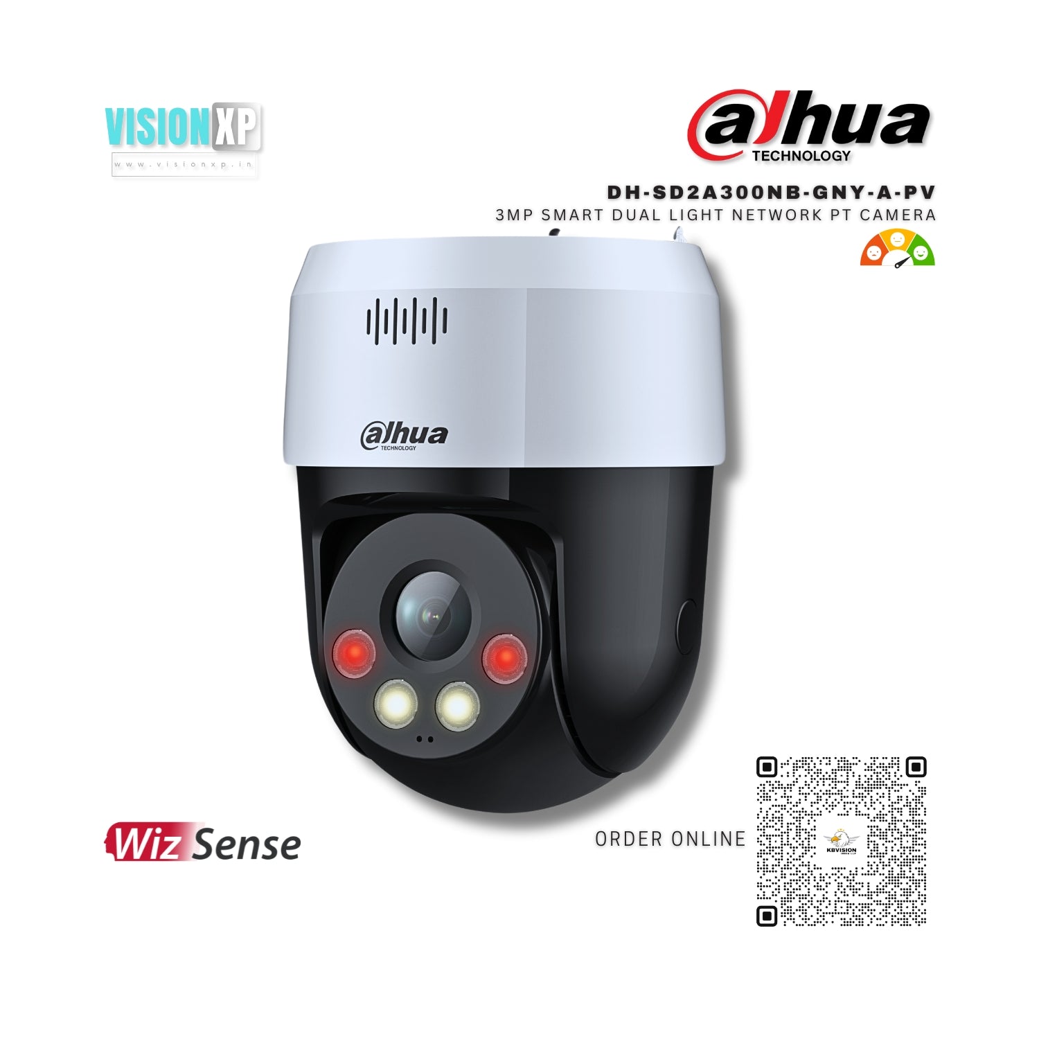 Dahua DH-SD2A300NB-GNY-A-PV 3mp Smart Dual Light Network PT Camera Dahua DH-SD2A300NB-GNY-A-PV 3mp Smart Dual Light Network PT Camera